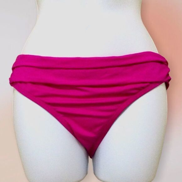 KENNETH Cole Reaction Fuchsia Berry Hipster Bikini Bottom Med NWOT‎ - Picture 3 of 7
